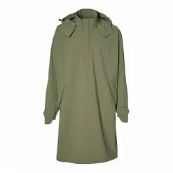 Poncho Pluie étanche Et Respirant Unisexe Vert Olive Mosse Basil