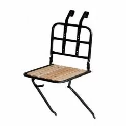 M-Wave Porte Bagage Avant Pour Vélo Avec Socle En Bois