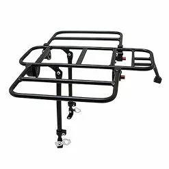 Newton Porte-bagages Vélo Avant à Plateforme Avec Côtés Rabattables -Sonnettes et klaxons pour vélo Soldes porte bagages velo avant a plateforme avec cotes rabattables 3