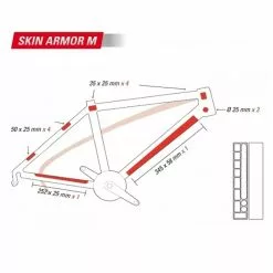 Protection De Cadre ZEFAL Skin Armor M - Transparent