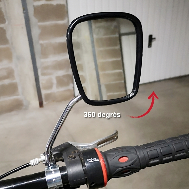 Point Rétroviseur Rectangulaire Orientable Pour Vélo 2 Point Rétroviseur Rectangulaire Orientable Pour Vélo – Image 2