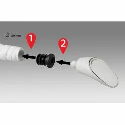 Rétroviseur Sprintech RACING BLANC Pour Vélo De Course - La Paire -Sonnettes et klaxons pour vélo Soldes retroviseur sprintech racing blanc pour velo de course la paire 2