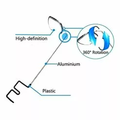 Vélo Original Rétroviseur Vélo à Clipser Sur Lunette Ou Casque Cycliste -Sonnettes et klaxons pour vélo Soldes retroviseur velo a clipser sur lunette ou casque cycliste 4
