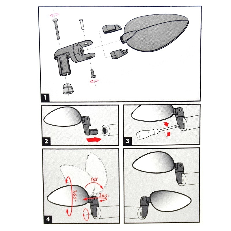 ZEFAL Rétroviseur Vélo Réversible Gauche/droite Zéfal Cyclop 2 ZEFAL Rétroviseur Vélo Réversible Gauche/droite Zéfal Cyclop – Image 2