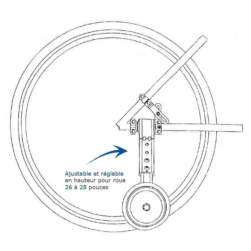 ATOO Roues Stabilisatrices Réglables Pour Vélo à Roues De 20 à 28 Pouces 2 ATOO Roues Stabilisatrices Réglables Pour Vélo à Roues De 20 à 28 Pouces – Image 2