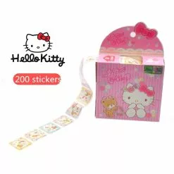 Rouleau De 200 Stickers HELLO KITTY Pour Petite Fille à Vélo