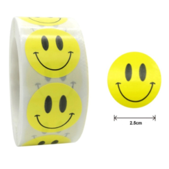 Vélo Original Rouleau De 50 Stickers SMILEY Pour Sécurité Enfant à Vélo -Sonnettes et klaxons pour vélo Soldes rouleau de 50 stickers smiley pour securite enfant a velo 4