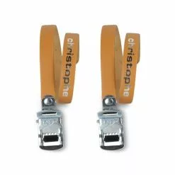 Maxxus Sangles Cuir Marron Pour Cale Pieds De Vélo - La Paire