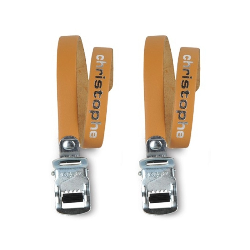 Maxxus Sangles Cuir Marron Pour Cale Pieds De Vélo - La Paire 1 Maxxus Sangles Cuir Marron Pour Cale Pieds De Vélo - La Paire