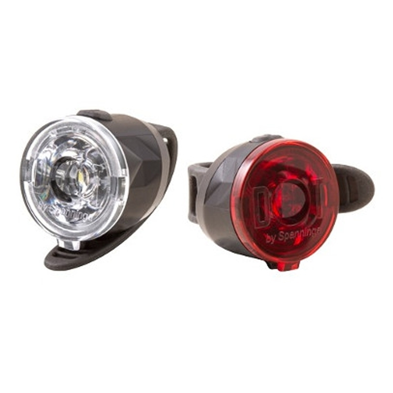 Set Feux Vélo à Piles Avant Et Arrière Dot Spanninga 1 Set Feux Vélo à Piles Avant Et Arrière Dot Spanninga