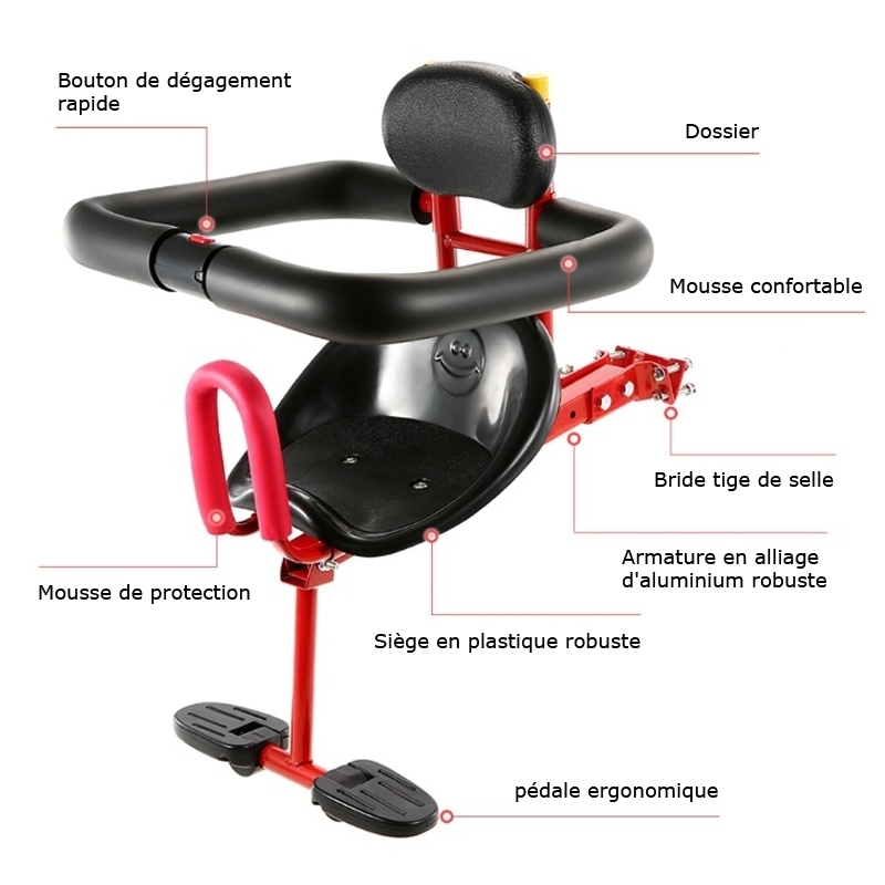 Funecobikes Siège De Vélo Pour Enfants Cyclissimo 5 Funecobikes Siège De Vélo Pour Enfants Cyclissimo – Image 5
