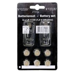 VENTURA Six Piles Plates LR-54 Pour Compteur Vélo, Montre, Podomètre.