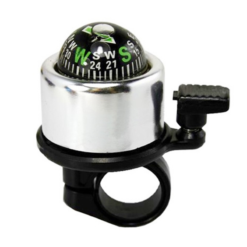 Vélo Original Sonnette De Vélo Avec Boussole - Argent