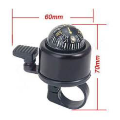 Vélo Original Sonnette De Vélo Avec Boussole - Noir -Sonnettes et klaxons pour vélo Soldes sonnette de velo avec boussole noir 2