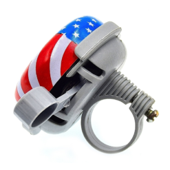 Vélo Original Sonnette De Vélo Drapeau Américain -Sonnettes et klaxons pour vélo Soldes sonnette de velo drapeau americain 3