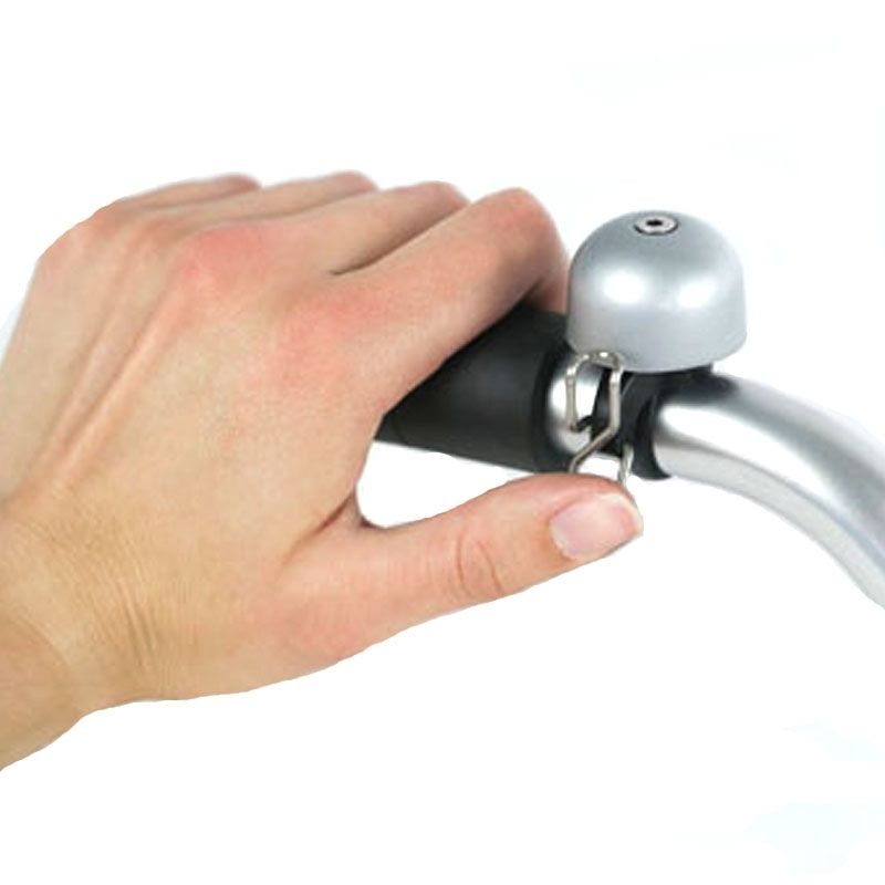 Funecobikes Sonnette De Vélo Grise Paperclip Mini 3 Funecobikes Sonnette De Vélo Grise Paperclip Mini – Image 3