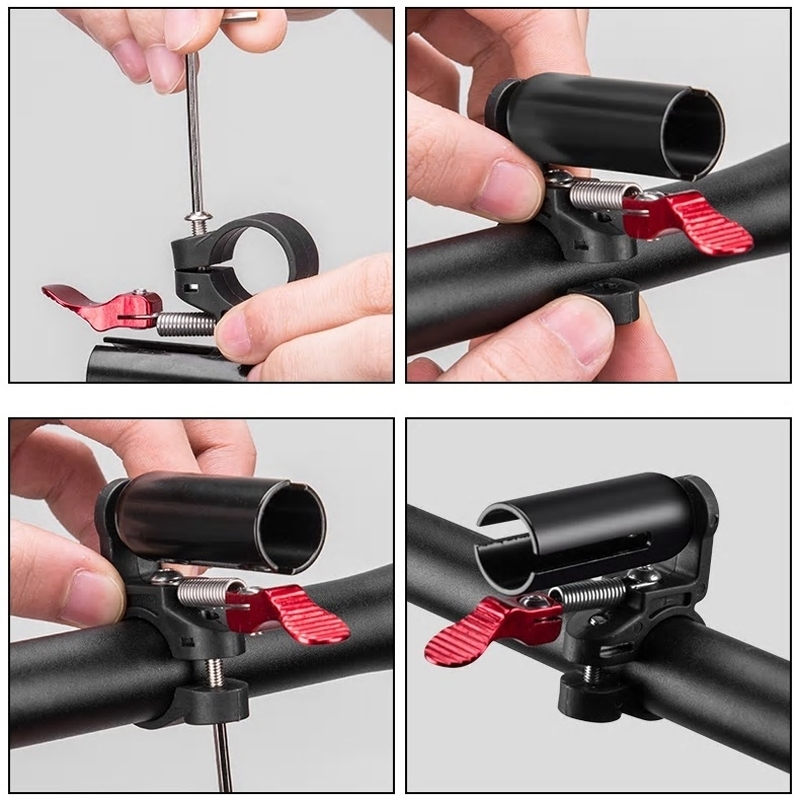 Vélo Original Sonnette De Vélo Portative En Aluminium Noir 6 Vélo Original Sonnette De Vélo Portative En Aluminium Noir – Image 6