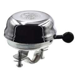 Point Sonnette Vélo Vintage Métal Argenté Motif Couronne -Sonnettes et klaxons pour vélo Soldes sonnette velo vintage metal argente motif couronne 2