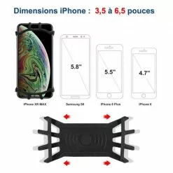 Ax.Bike Support Pour Smartphone En Silicone Pour Guidon Vélo -Sonnettes et klaxons pour vélo Soldes support pour smartphone en silicone pour guidon velo 5