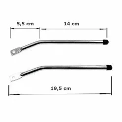 Messingschlager Tige Alu Pour Porte Bagage De Vélo - La Paire -Sonnettes et klaxons pour vélo Soldes tige alu pour porte bagage de velo la paire 2