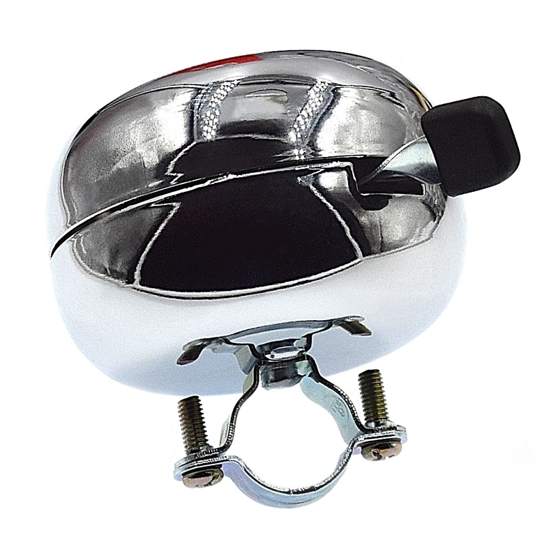 Point Timbre Vélo En Chrome 80 Mm 2 Point Timbre Vélo En Chrome 80 Mm – Image 2