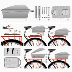 Top Case Amovible Pour Vélo - Polisport -Sonnettes et klaxons pour vélo Soldes top case amovible pour velo polisport 4