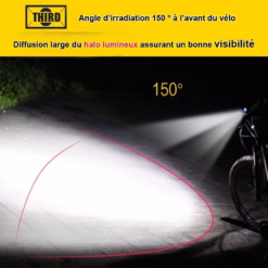 Vélo Original X3 HD LED - Feu Vélo Avant Haute Luminosité 7000 Lumens -Sonnettes et klaxons pour vélo Soldes x3 hd led feu velo avant haute luminosite 7000 lumens 4